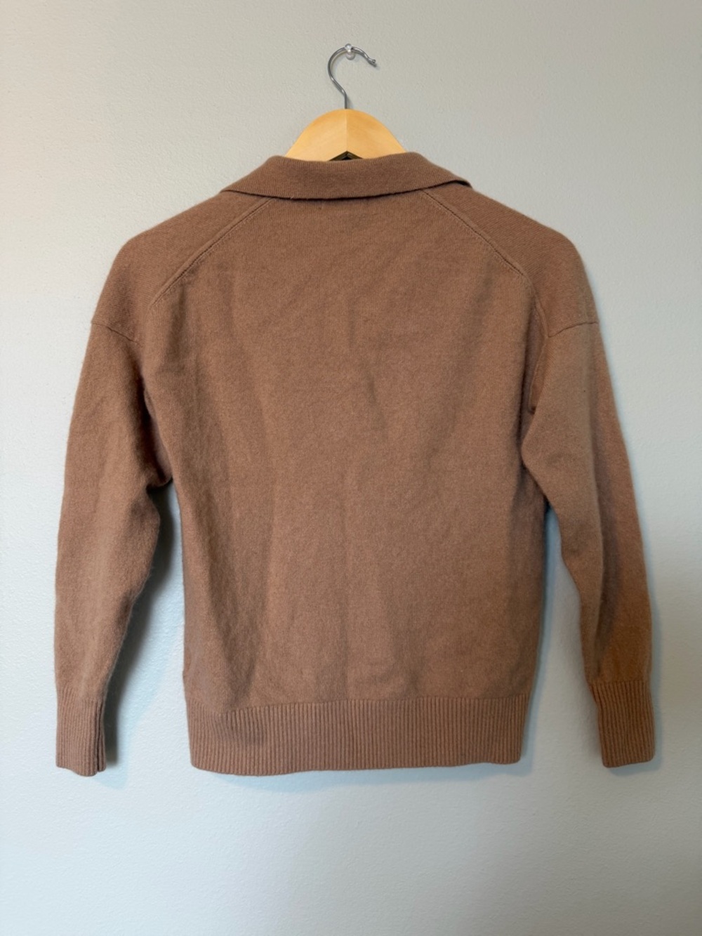Quince Cashmere V-Neck Polo Sweater - Picture 4 of 4